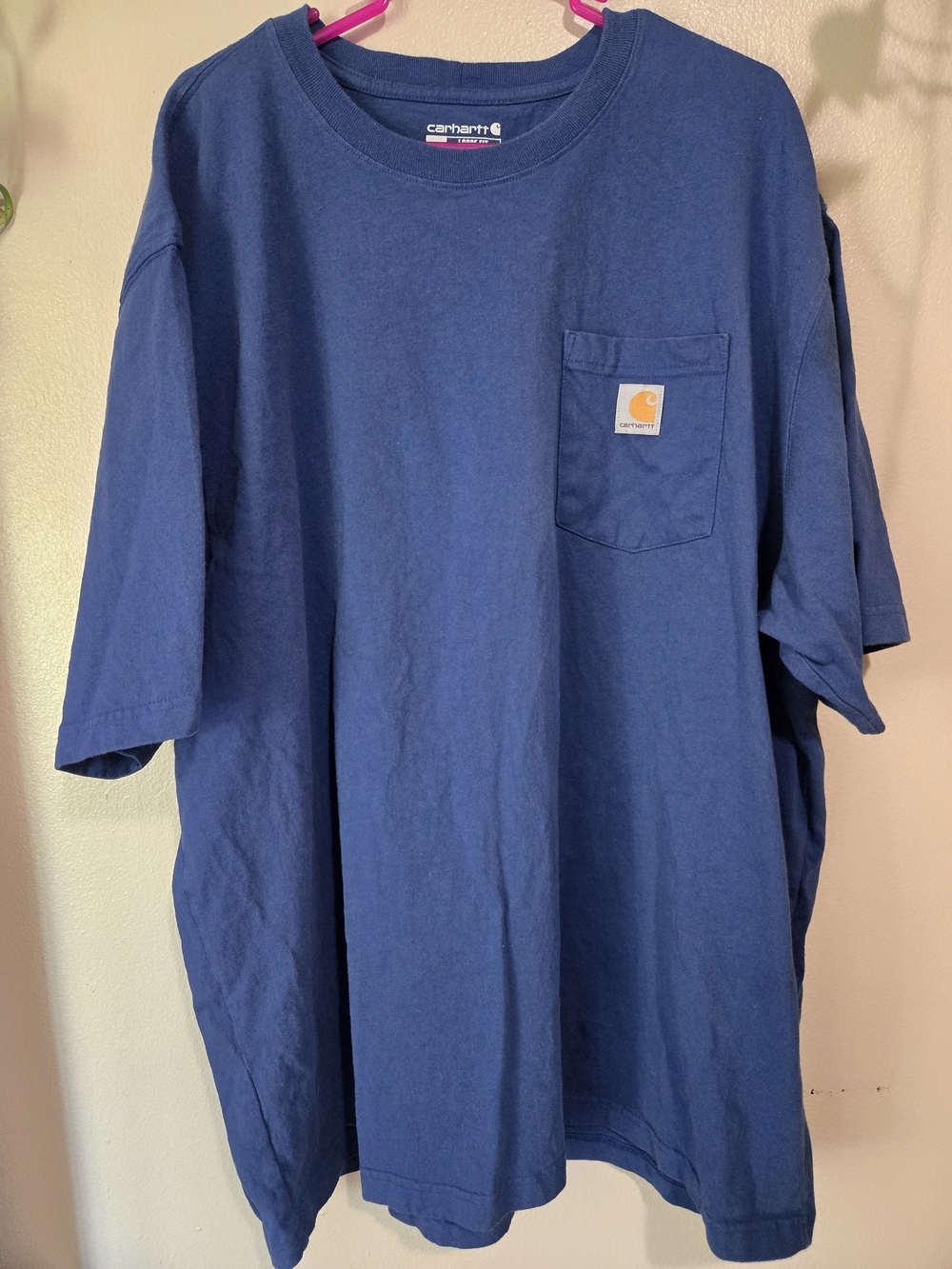 Carhartt Men's Pocket T-Shirt in Navy Blue